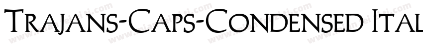 Trajans-Caps-Condensed Italic字体转换
